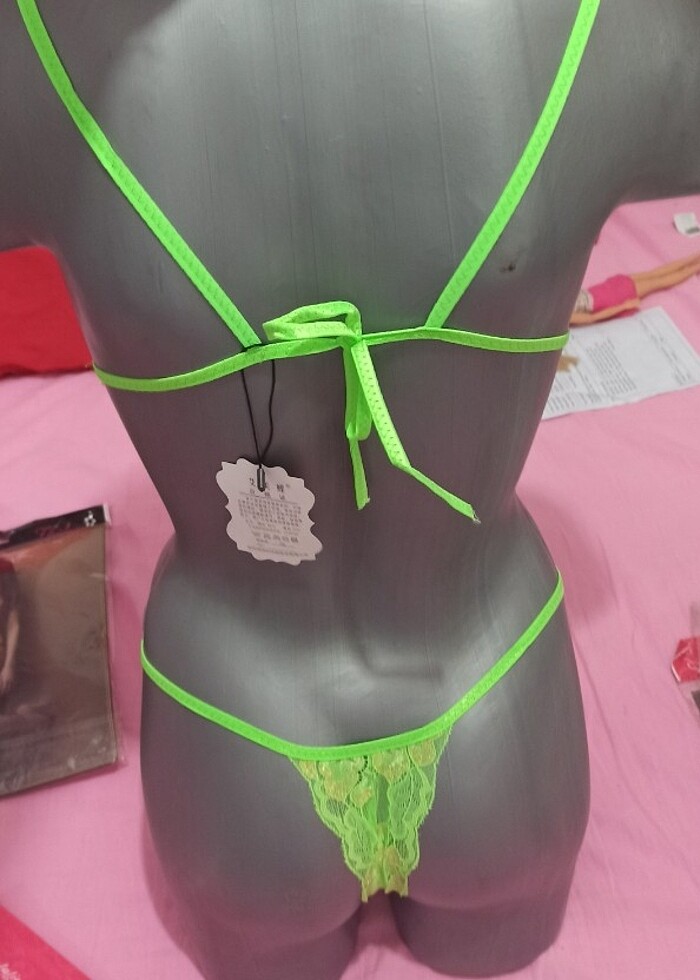 Zincir detaylı fantazi gecelik - Görsel 2