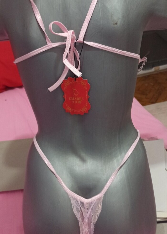 Pembe fantazi giyim - Görsel 2