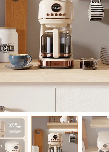 Beyaz Fressi  filtre Kahve Makinesi - Görsel 3