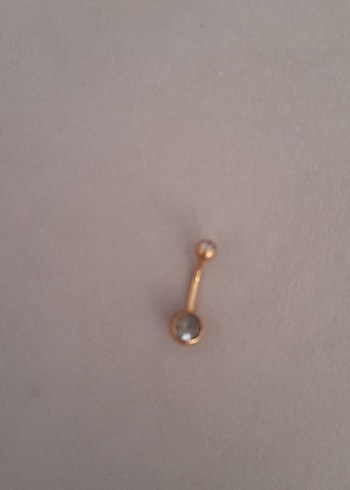 Düğmeli Altın Kadın Piercing - Görsel 2