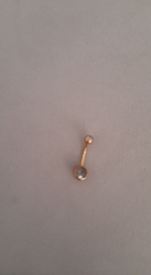 Düğmeli Altın Kadın Piercing - Görsel 2