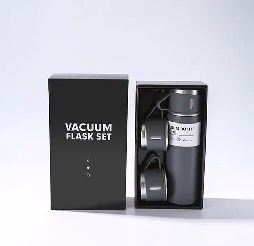 Vakum termos set 500 ml 3 bardaklı