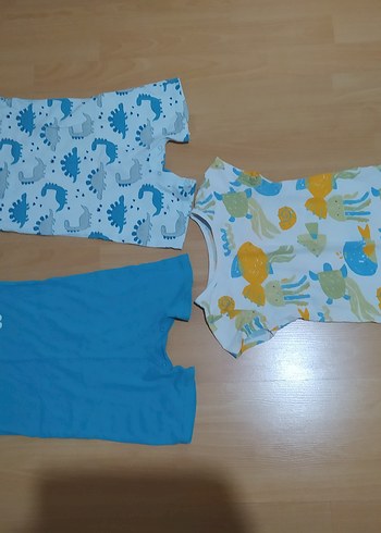 Lc Waikiki Çocuk Baskılı Mavi Atlet Üçlü Set - Görsel 2