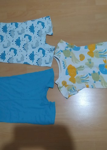 Lc Waikiki Çocuk Baskılı Mavi Atlet Üçlü Set - Görsel 3
