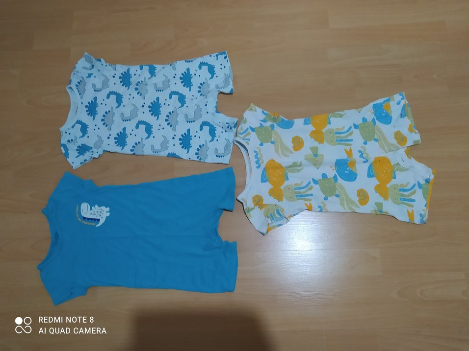 Lc Waikiki Çocuk Baskılı Mavi Atlet Üçlü Set - Görsel 2