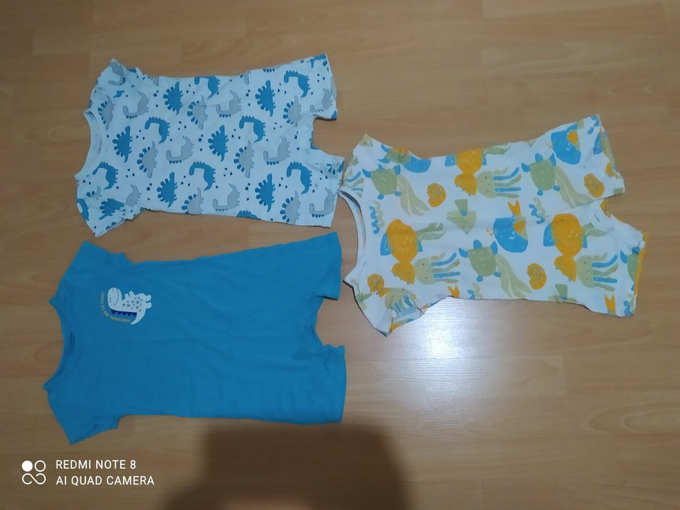 Lc Waikiki Çocuk Baskılı Mavi Atlet Üçlü Set - Görsel 3