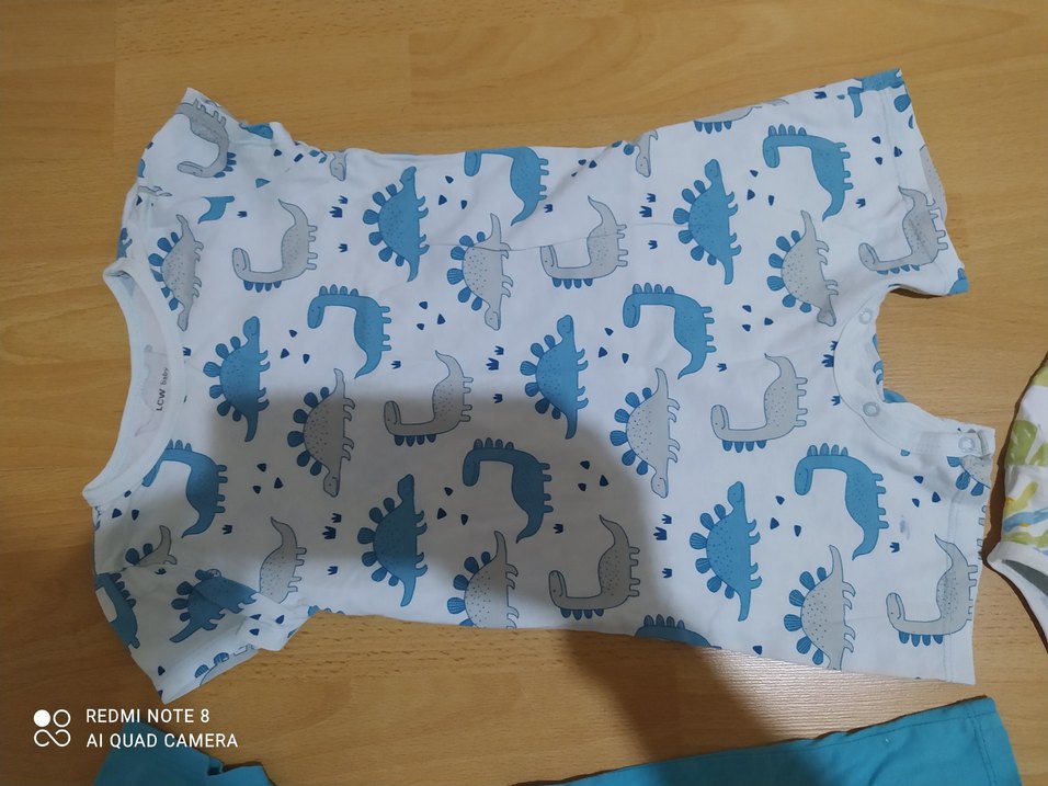 Lc Waikiki Çocuk Baskılı Mavi Atlet Üçlü Set - Görsel 5