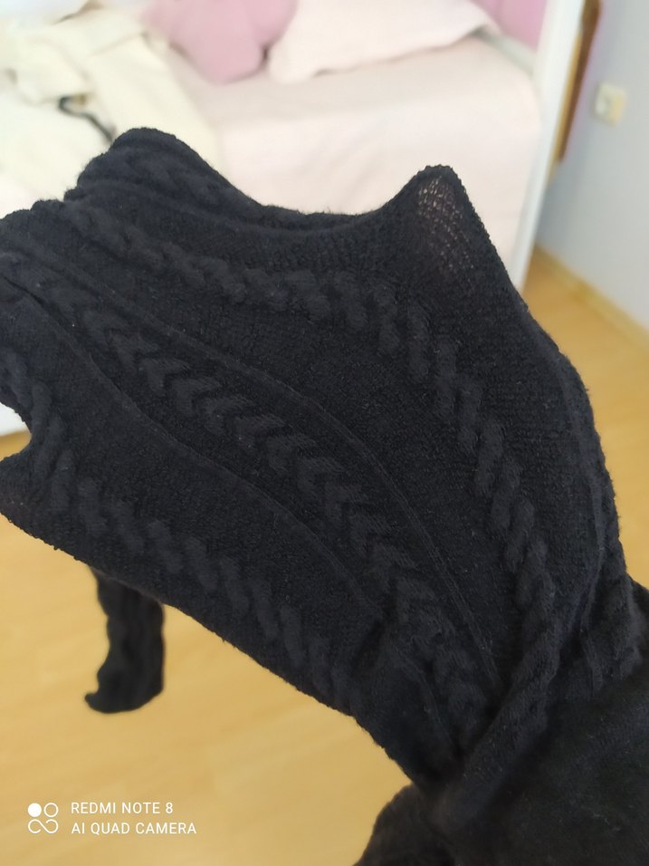 Siyah Desenli Kilot Çorap - Görsel 4