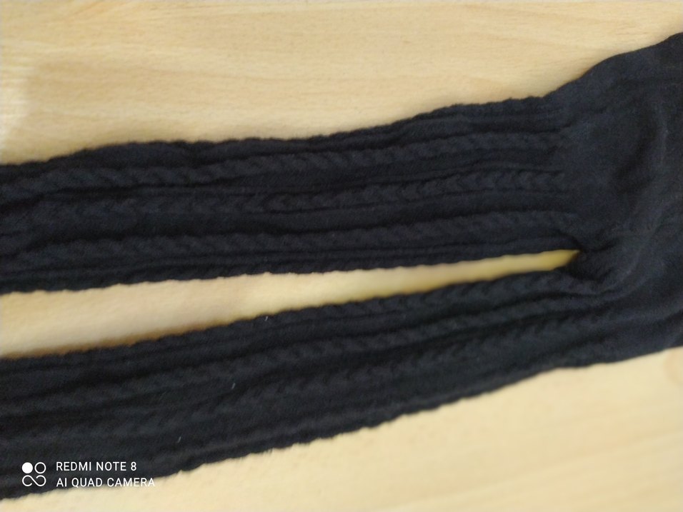 Siyah Desenli Kilot Çorap - Görsel 2