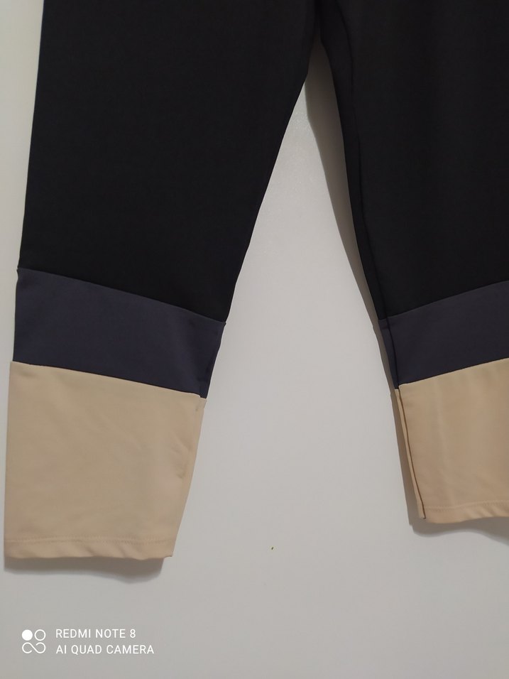 Kızlar için Siyah Street Wear Tayt - Görsel 3