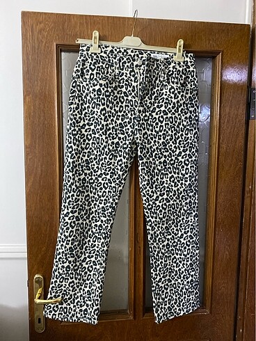 Zara leopar pantolon