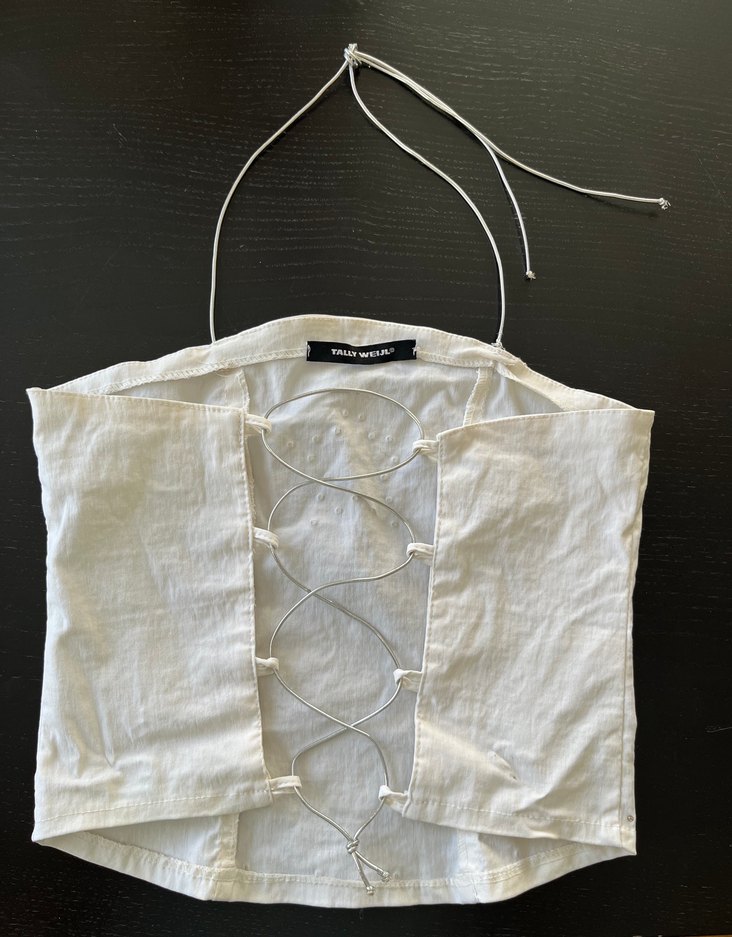 Tally Weijl Sırt Dekolteli Crop Bluz - Görsel 3