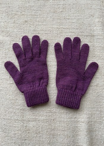Mor Örgü Kadın Bere Eldiven Atkı Seti - Görsel 4