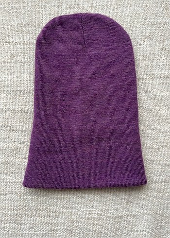 Mor Örgü Kadın Bere Eldiven Atkı Seti - Görsel 6