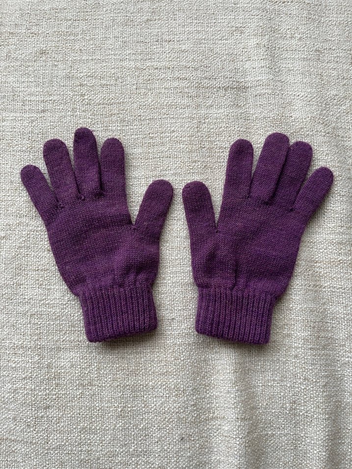 Mor Örgü Kadın Bere Eldiven Atkı Seti - Görsel 3