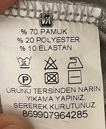 s Beden gri Renk Vakkorama Gri Kısa Kollu Tişört