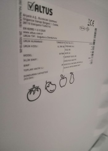 altus mini buzdolabı 3aylık - Görsel 6