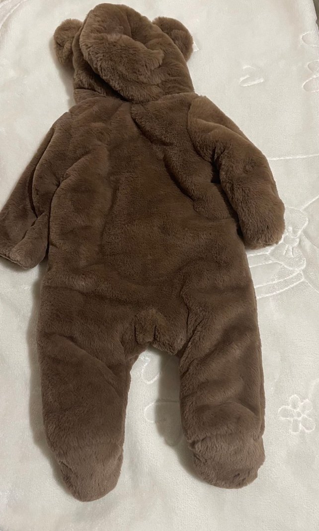 Kahverengi Kürklü Bebek Tulumu - Görsel 3