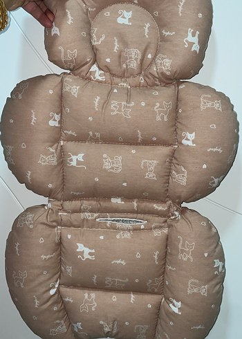 Puset için Kahverengi Desenli Minder - Görsel 2