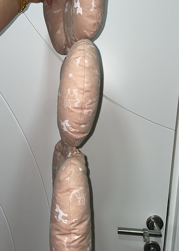 Puset için Kahverengi Desenli Minder - Görsel 3