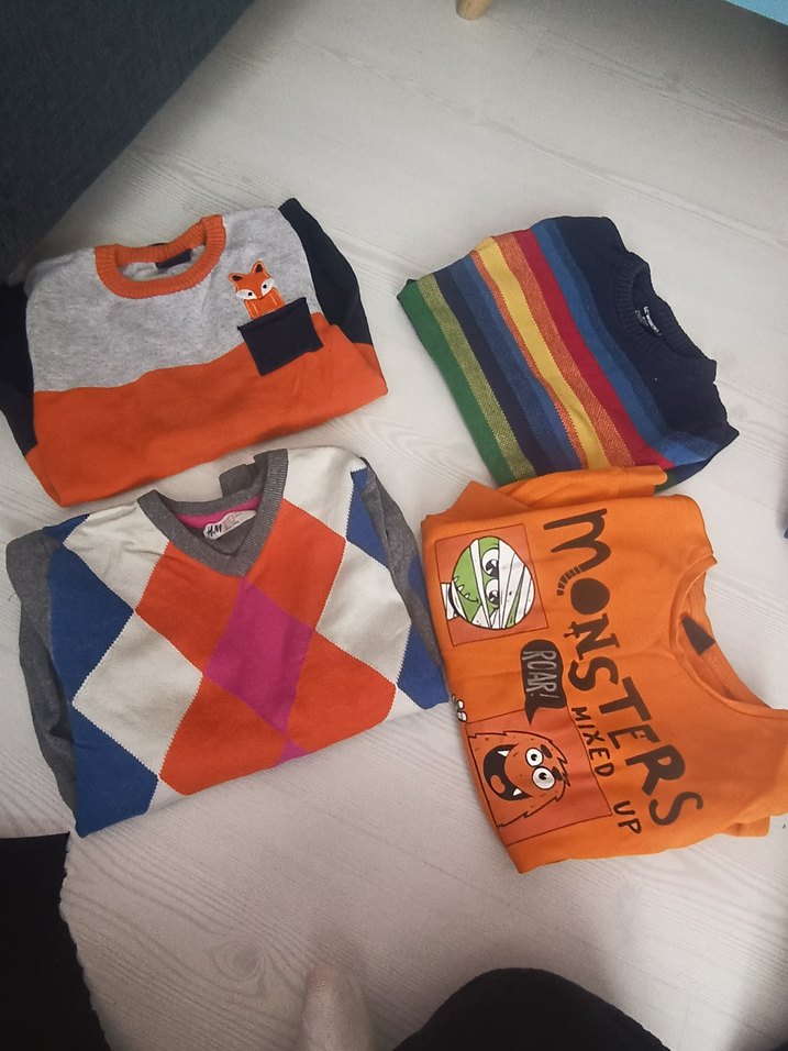 Erkek Çocuk Renkli Uzun Kollu Örgü Kazaklar - Görsel 4