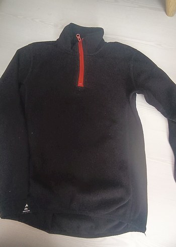 Siyah Fermuarlı Yarım Yaka Erkek Polar - Görsel 2