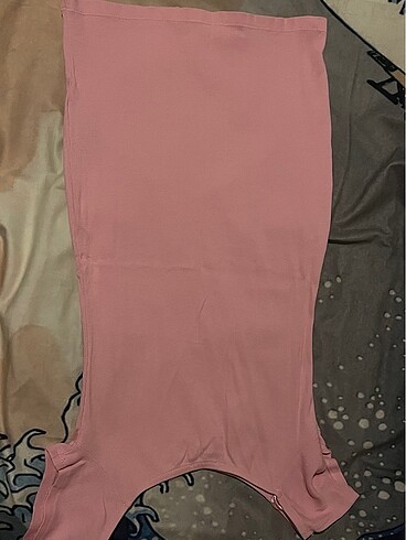 Defacto Toz Pembe elbise