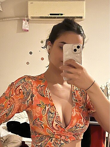 Trendyol & Milla Trendyol milla etnik desenli crop