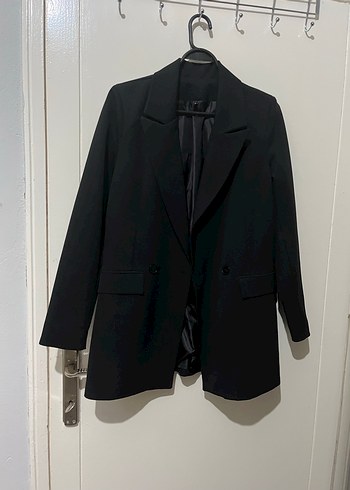 Trendyol & Milla Siyah Kadın Midi Blazer Ceket