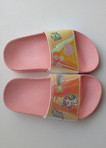 25 Beden Unicorn Kız Çocuk Terlik
