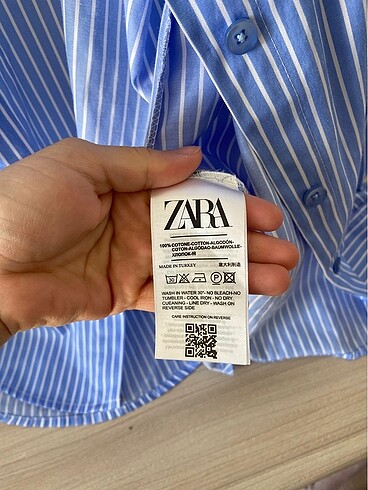 Zara Zara oversize çizgili gömlek