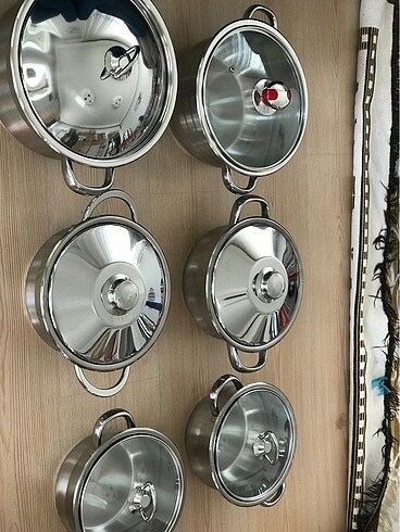 18-20-22-24cm 1.KALİTE ÇELİK TENCERELER 18/10