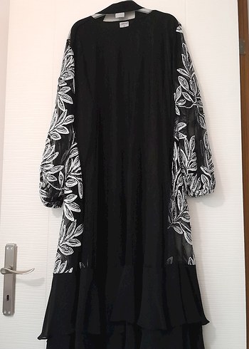 46 Beden siyah Renk tesettür abaya abiye