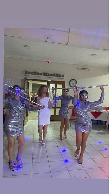 4 adet gümüş after nedime kostümü