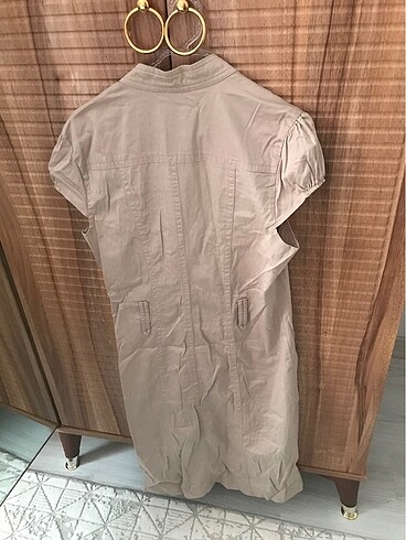 xl Beden camel Renk Bayan yazlık elbise.
