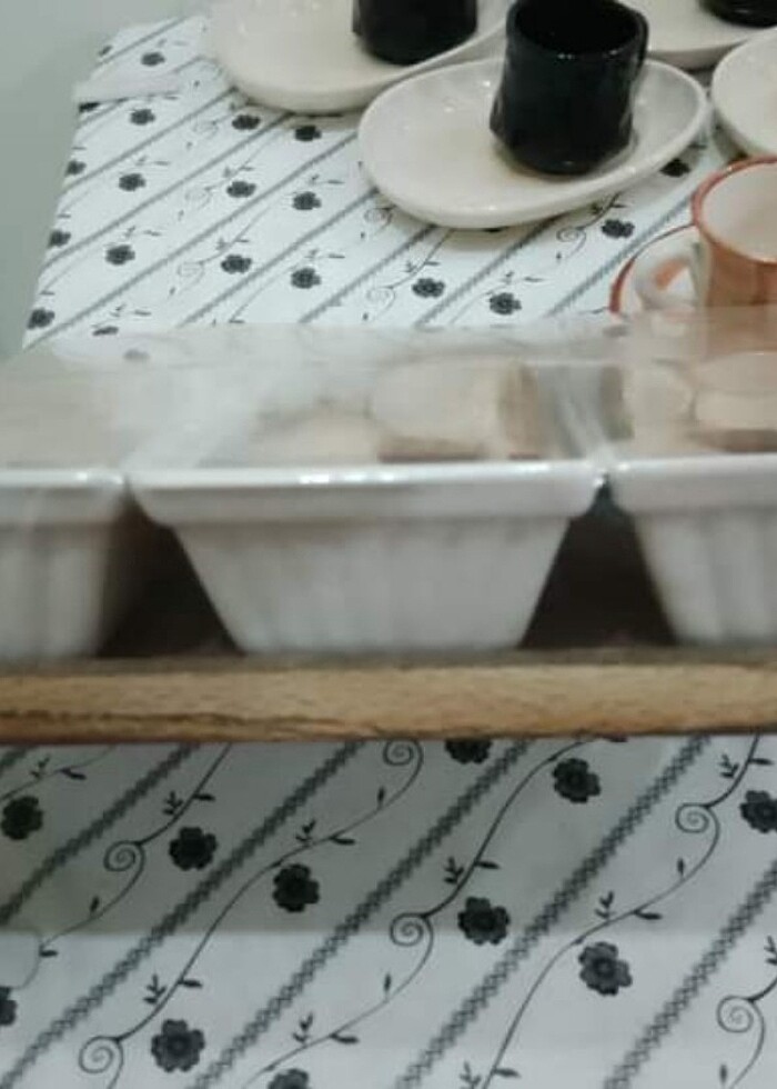 6li bambu kapaklı kahvaltı takımı  - Görsel 2