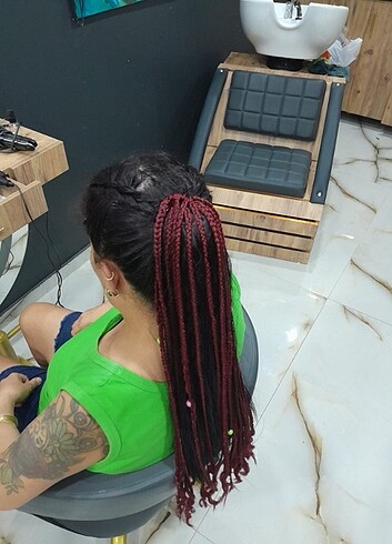  Beden bordo Renk Afrika sac orgusu toka