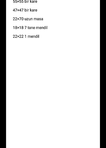  Beden beyaz Renk Dantel oda takımı