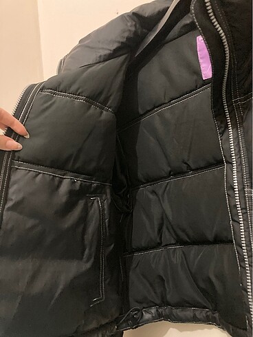 s Beden pull bear siyah mont