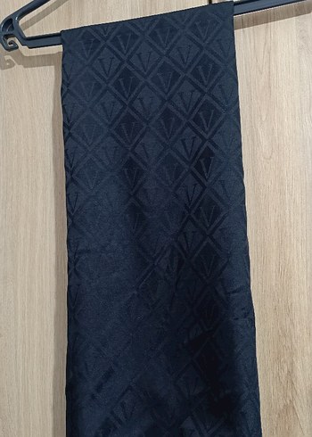 Camellia İpeksi Jakar V Desen Siyah Şal - Görsel 2