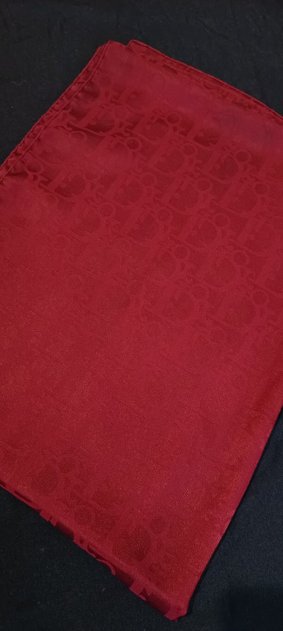 Dior Bordo Jakar Şal - Görsel 3