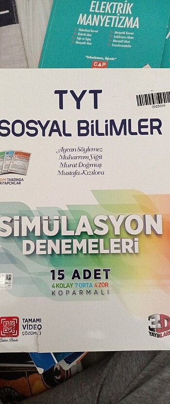 3D yayınları tyt sosyal bilimler deneme