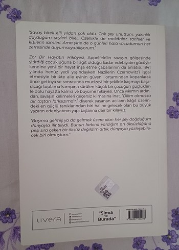 Zor Bir Hayatın Hikayesi - Aharon Appelfeld