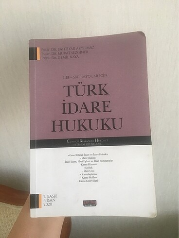 Türk İdare Hukuku 2. Baskı Nisan 2020
