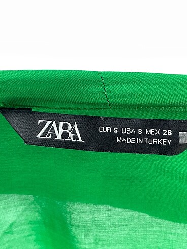 s Beden yeşil Renk Zara Gömlek %70 İndirimli.