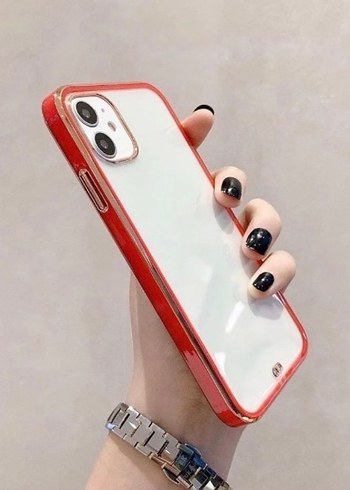 İPhone 11 Parlak Kırmızı Telefon Kılıfı - Görsel 2