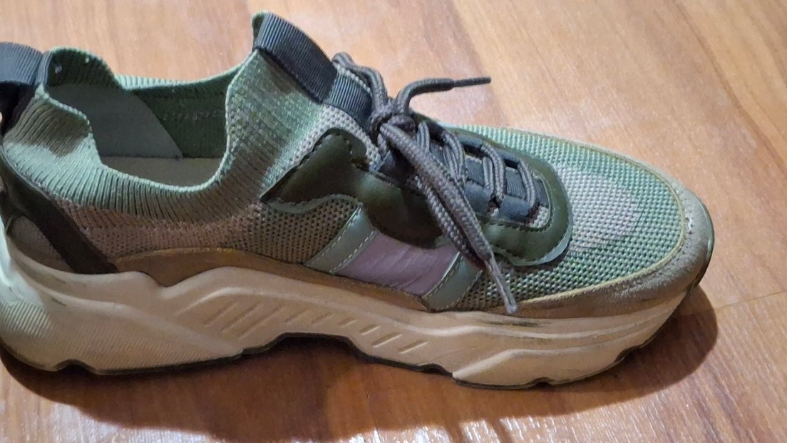 Kamuflaj Desenli Kadın Spor Ayakkabı. - Görsel 3