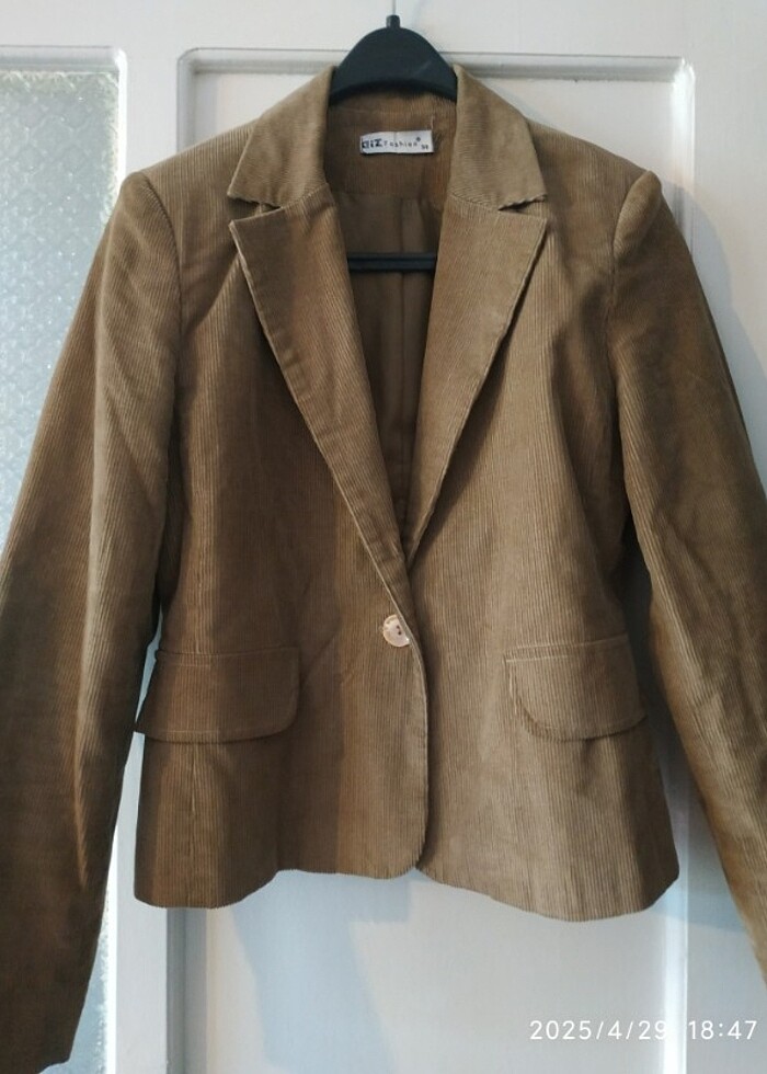 Kadın kadife ceket - Görsel 3