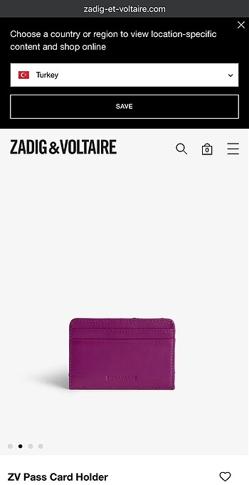 Zadig&Voltaire Glam Serisi Fuşya 0Deri Kartlık - Görsel 7