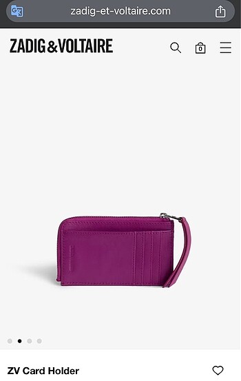 Zadig&Voltaire Glam Serisi Fuşya 0 Deri Kartlık - Görsel 10